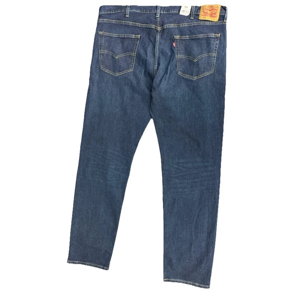 Levis Men's 502 Taper‎ Fit Stretch Jeans Clean Run - Dark Indigo Size 42X36 New